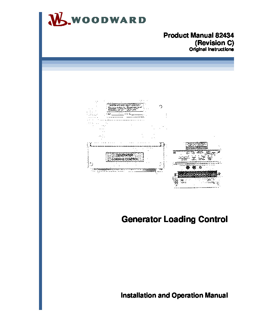 First Page Image of 8271-468 Generator Loading Control Manual 82434 C.pdf